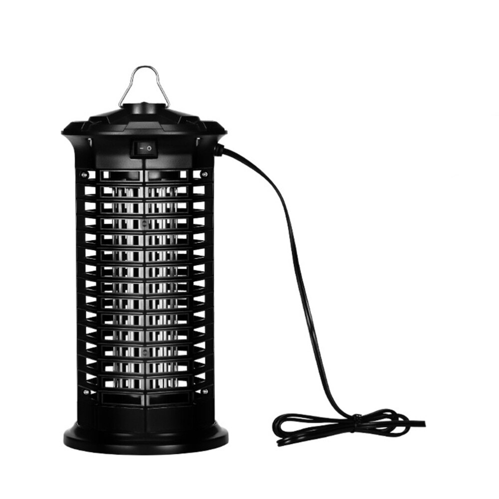 Insecticida fotocatalítico LED para exteriores, repelente de mosquitos eléctrico para jardín, con enchufe estadounidense, color negro: Black