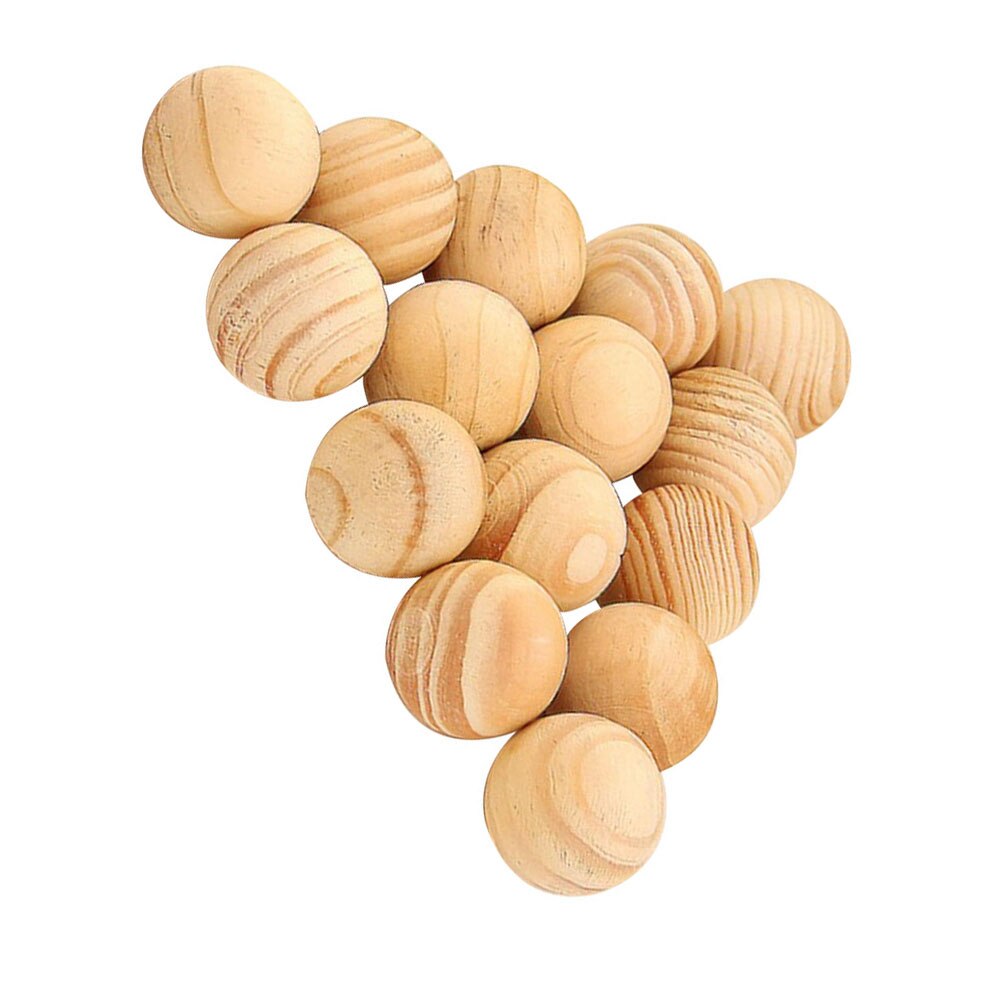 100 pièces boules de bois de cèdre naturel camphre boules de bois anti-mites répulsif pour tiroirs boîtes de rangement placards