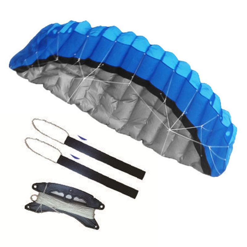 Parafoil Kite - 2.5m Dual Line Stunt Kite - Soft Skeletonless Design - Outdoor Sport Toy for Kids & Adults