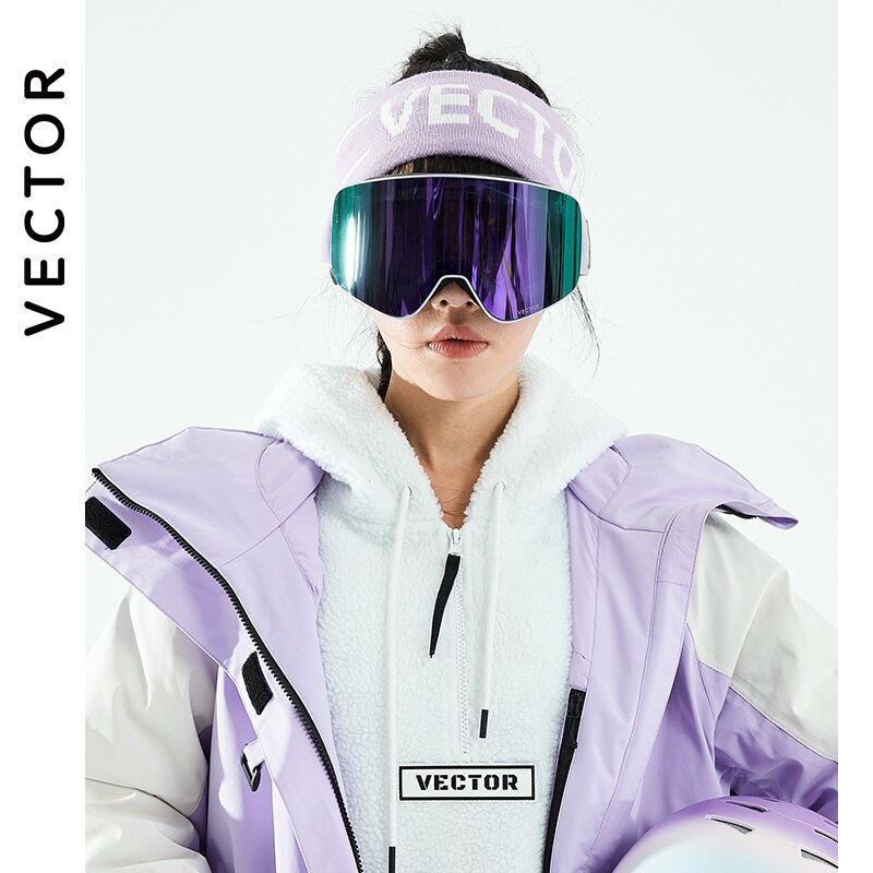 VECTOR Ski – lunettes de Ski pour hommes et femmes, Protection contre la neige, Double Anti-buée et Anti-ultraviolet, masque de Snowboard, UV400