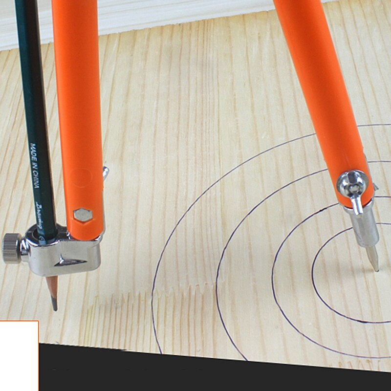 Grande taille charpentier précision crayon compas grand diamètre diviseurs réglables marquage et traçage compas pour le travail du bois