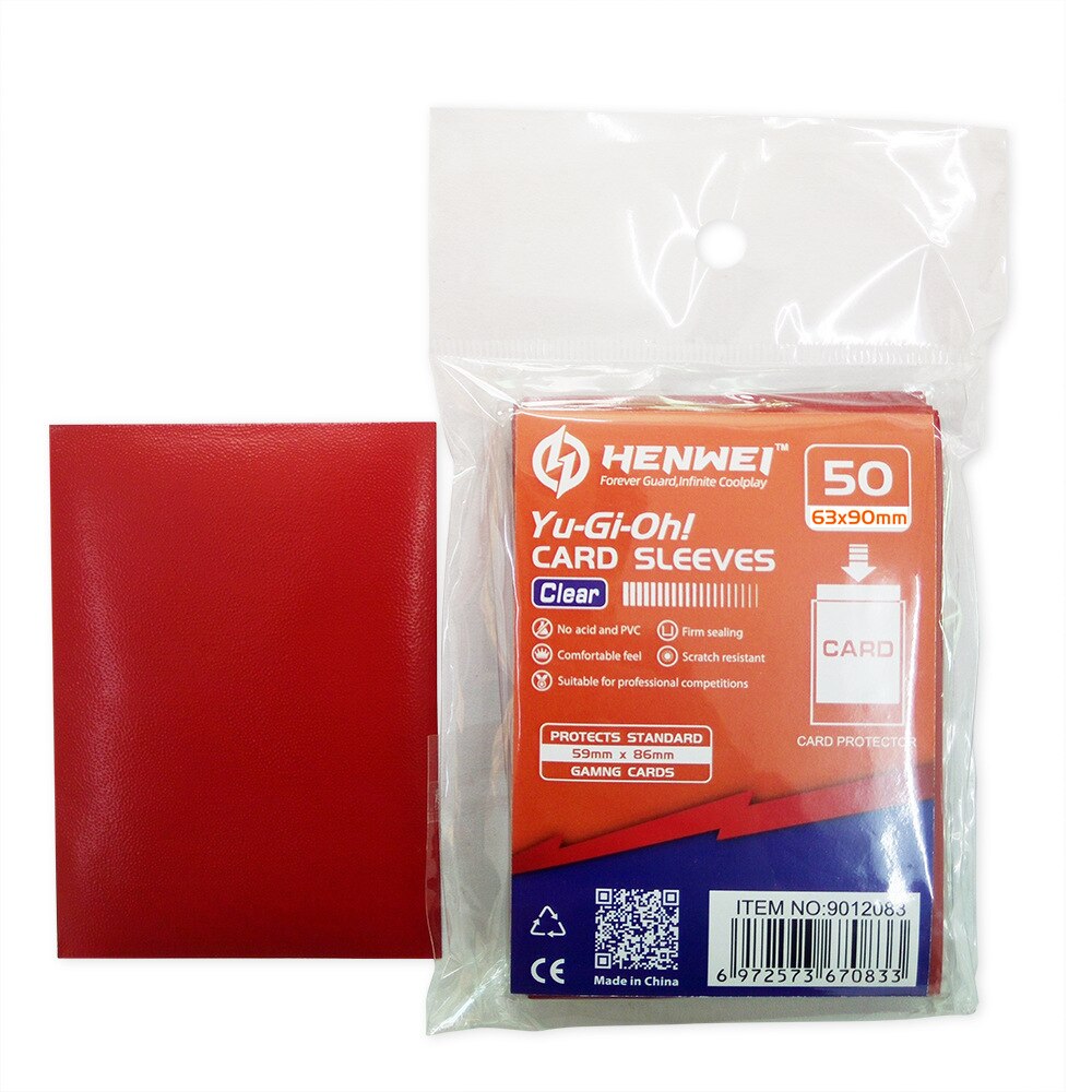 Matt Scrub Kleurrijke Backs Card Sleeves Kaarten Protector Voor Bordspel Kaarten Yugioh: Red 50 PCS