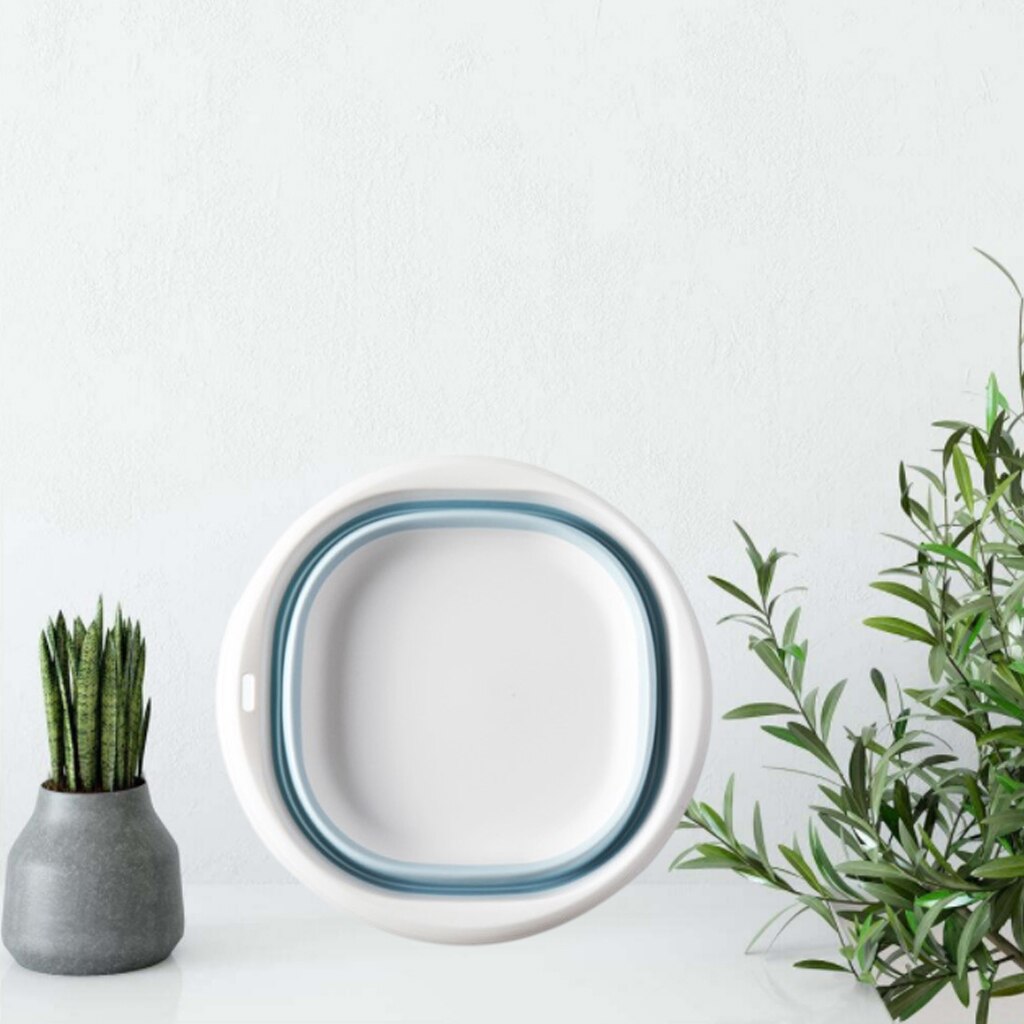 Collapsible Washing Basin Tub Foldable Washbasin Dish Tub Multi-Purpose for Camping Laundry Kitchen Indoor Outdoor Accessories: Blue L