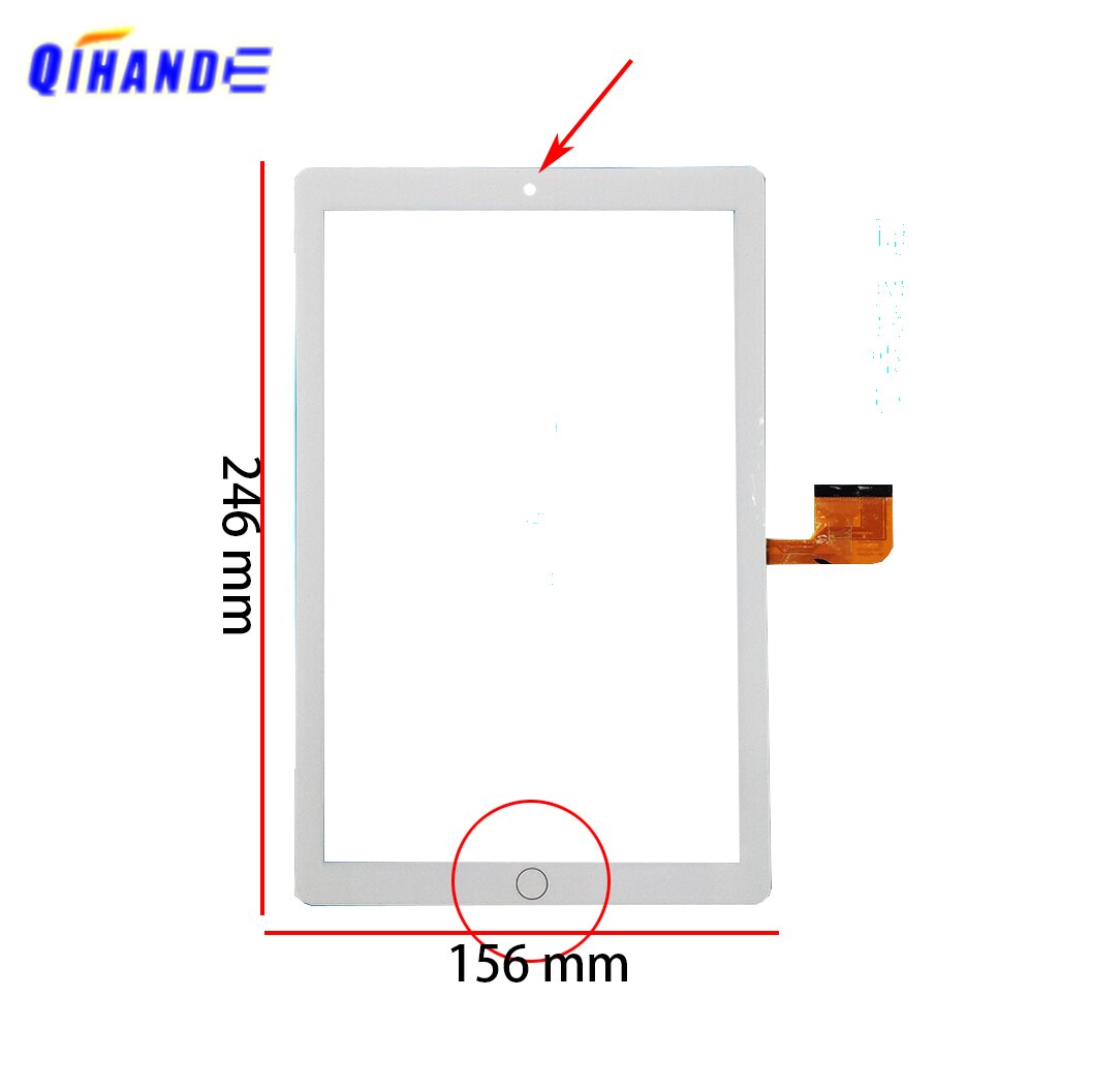 White Touch Screen 10.1 Inch ZY-206 / ZY-10.0-206 for Untuk Tab P10 Tablet PC Capacitive Touch Screen Digitizer Sensor