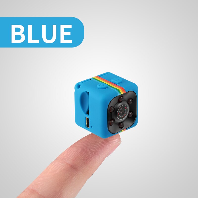 SQ11 – mini caméra vidéo HD 1080P, capteur CMOS pour maison et voiture, Vision nocturne, enregistreur de mouvement SQ 11: Blue