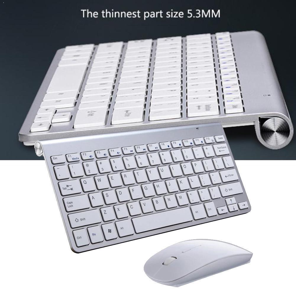 Draadloze Toetsenbord En Muis 2.4G Usb Mini Toetsenbord Tv Voor Pc Laptop Met Set Geruisloze Mouse Keyboard Combo Muis ergonomi X7B3