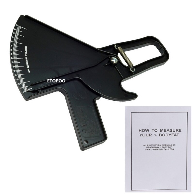 Slim Guide caliper Body fat Caliper skinfold caliper body caliper body fat tester plicometros: Black