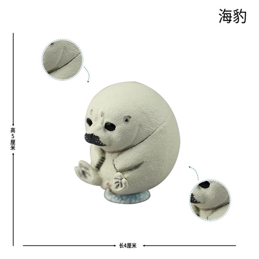 Lion Mandrill Hippo Elephant Penguin Dinosaur Tyrannosaurus Mosasaurus Triceratops Figure Animal Model Collector Decoration: Seal