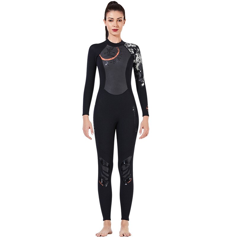 Men’s Women’s 3mm Neoprene Full Body Wetsuit Super Stretch Perfect for Surfing, Diving, Snorkeling, All Water Sports Long Sleeve: M129501-3MM-B / XL