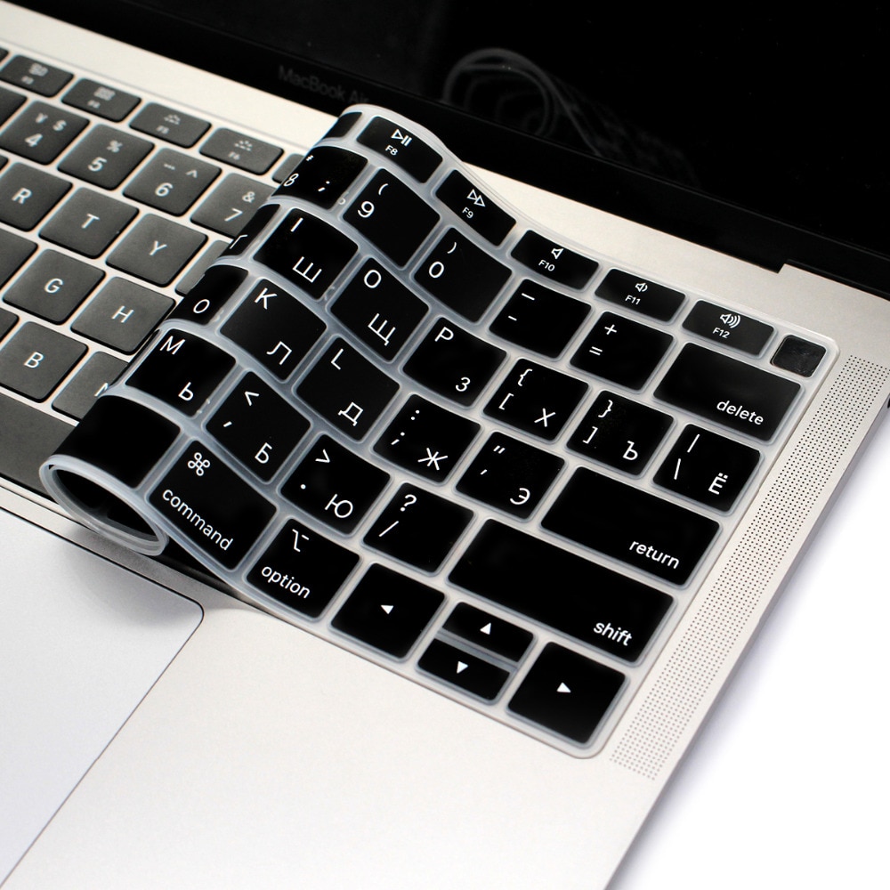 Redlai, funda de silicona para teclado resistente al agua para Macbook Air , 13, A1932, ID táctil, US, entrar en español, francés, tailandés, taiwanés