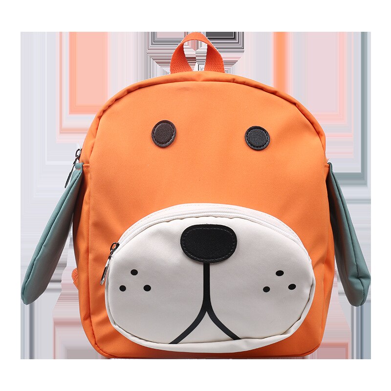 Impresión de perro mochila para niños niñas niños mochilas para niños de kinder mochila escolar pequeña Animal escuela bolsas mochila de: Naranja