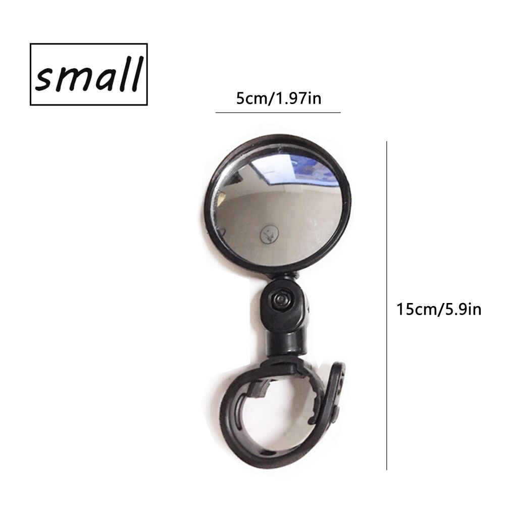 Scooter/Fiets Reflecterende Achteruitkijkspiegel, Verstelbare Groothoek Bolle Spiegel, Geschikt Voor Scooter, fiets, Mountainbike: Small plastic mirror
