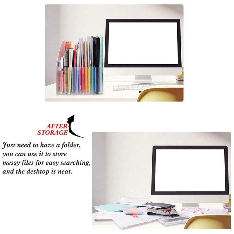 Uitbreiden Vijlhouder Map Staande A4 Verticale Bestand Organisator Tijdschrift Mand Desktop 13 Zakken Bestand Houder