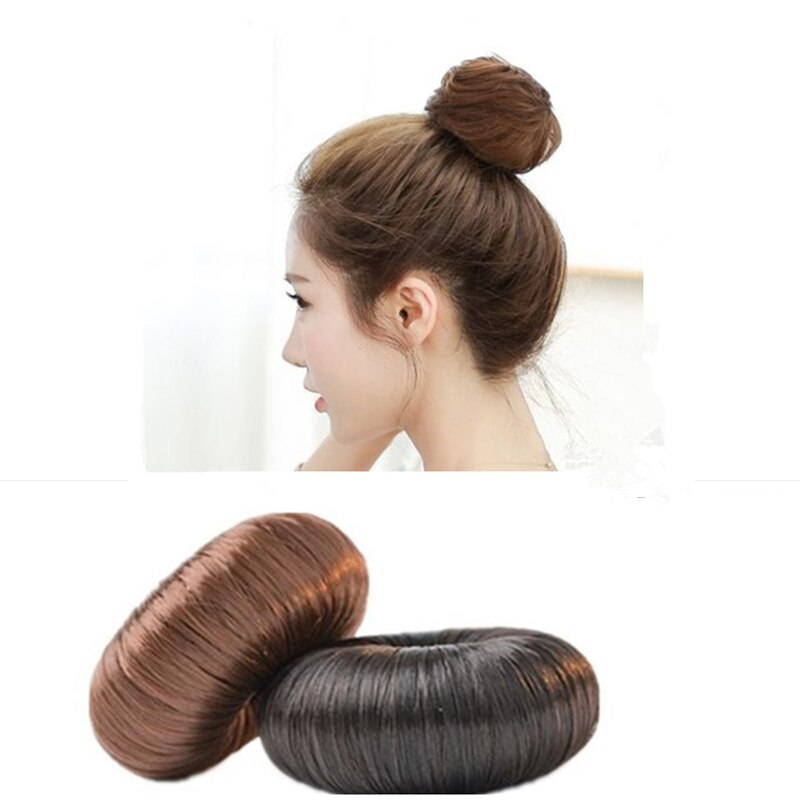 1 Pc Netwerk Populaire Diy Hair Styling Donut Natuurlijke Haar Chouchou Nep Pony Vrouwelijke Extensions Haarstukje