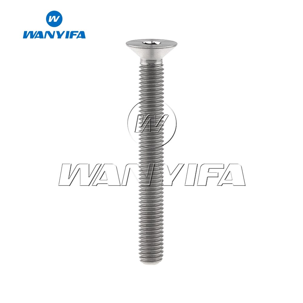 Titanium Bolt M8X15 20 25 30 35 40 45 50 60 65 80mm Countersunk Head for Bicycle Brake Cycling Motorcycle Modification Screw