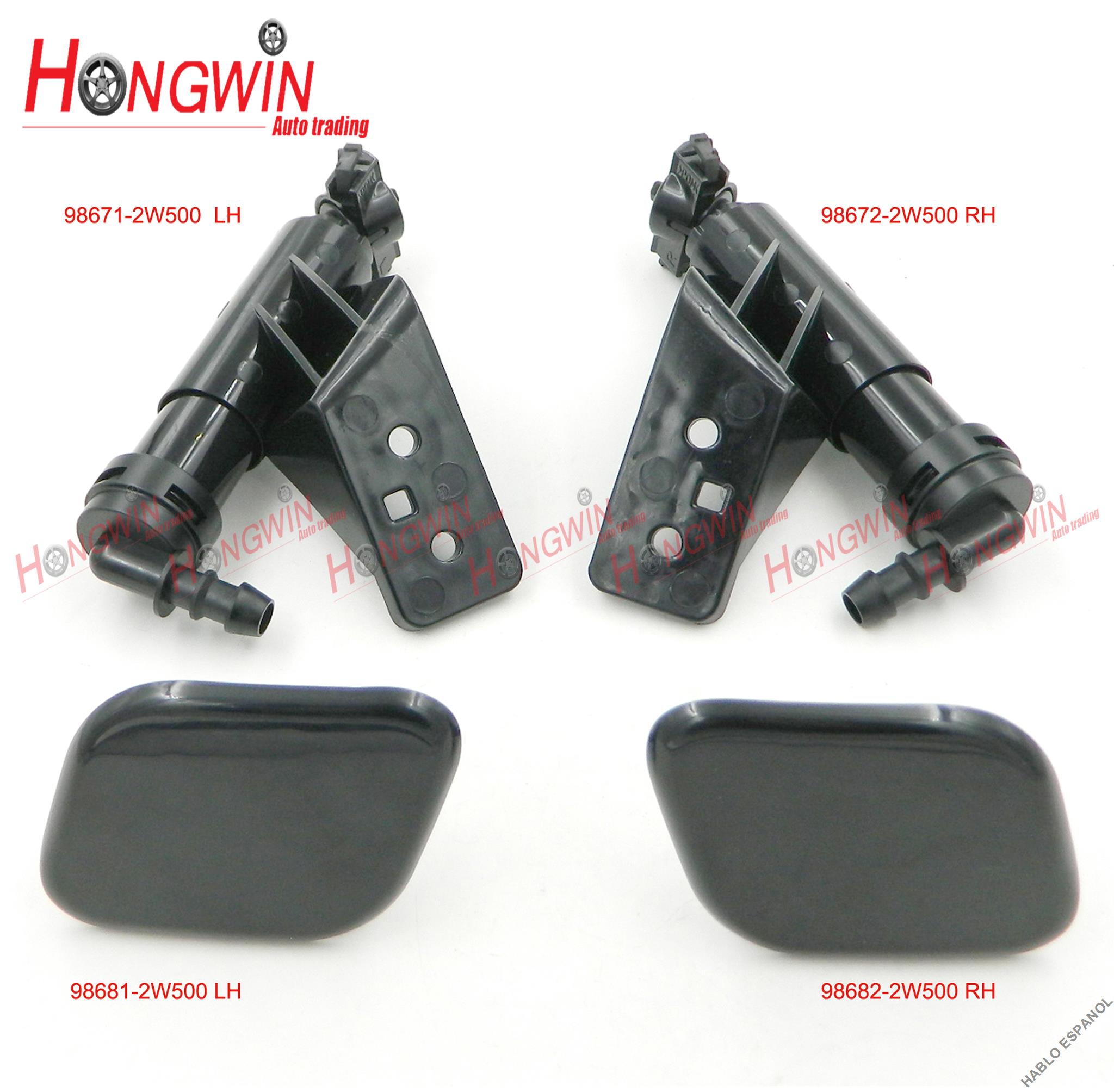 98671-2W500(LH)&98672-2W500(RH) Front Headlamp Washer Nozzle Cap Fits Hyundai Santa Fe DM Grand Fe 15-18 986712W500 986722W500