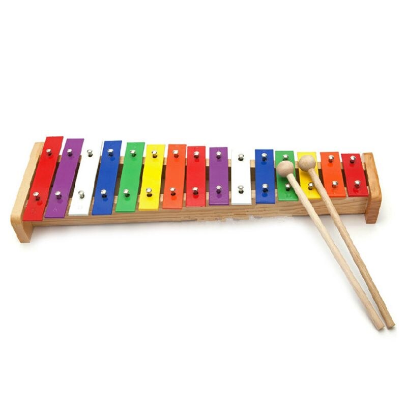 15 Sound Aluminum Piano Children's Early Education Knock Piano Xylophone R3ME