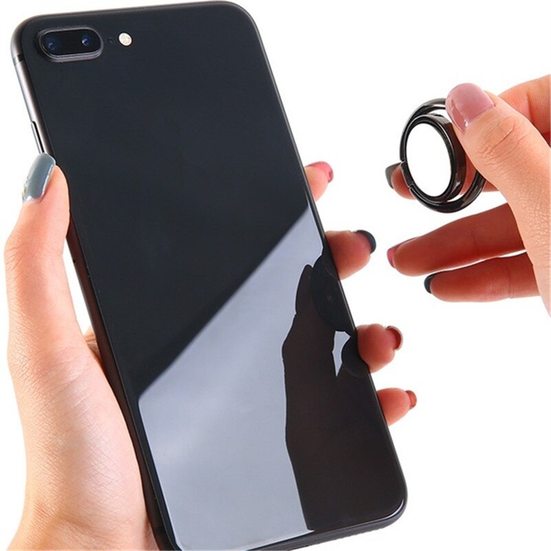 Uchwyt na palec serdeczny stojak na telefon uniwersalny uchwyt na telefon komórkowy stojaki metalowe lustro uchwyt na palec robić jabłko iPhone Samsung S9