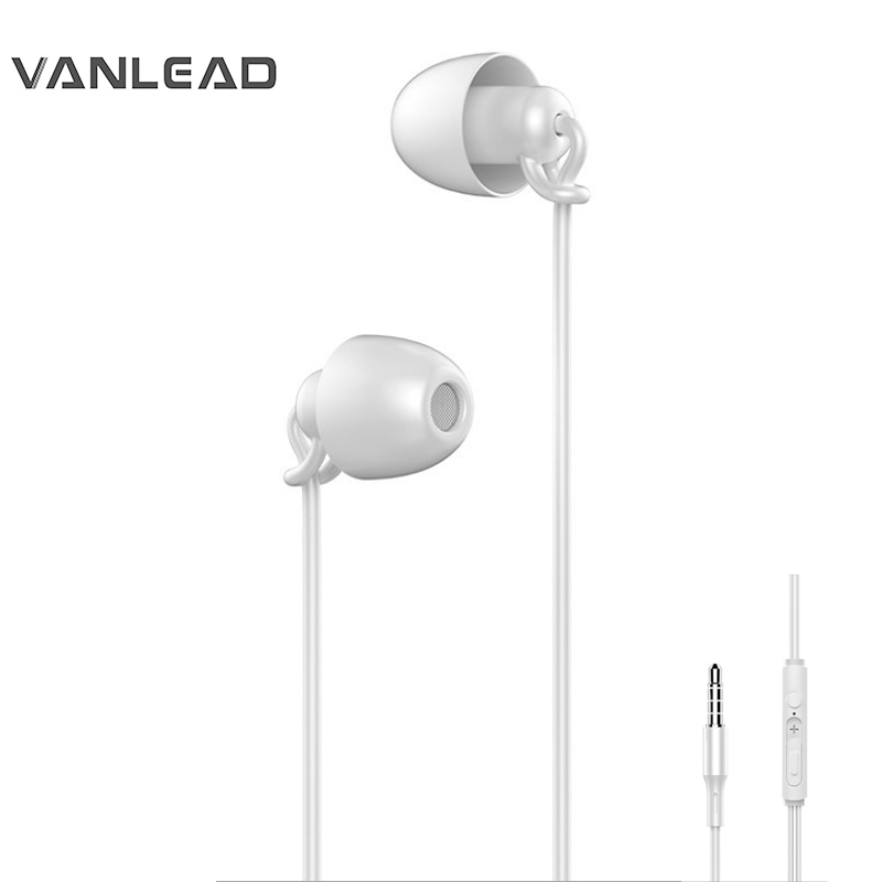 Sleeping Earphone No pressure Soft Silicone Headset In-Ear Mobile Phone With Mic Noise Cancelling Earphone For Xiaomi iphone