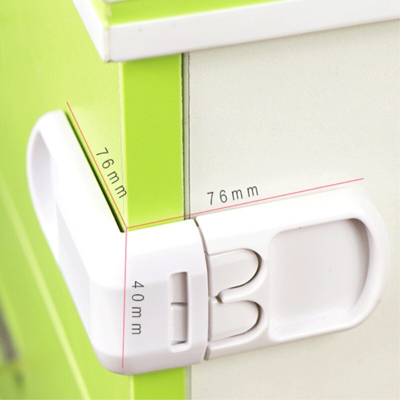 4Pcs Baby Child Safety Lock Door Buckle Drawer Cabinets Anti Pinch Hand Protect