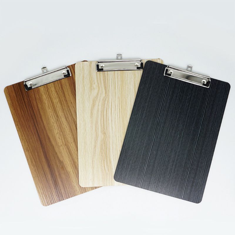 Portable A4 A5 Wooden Writing Clipboard File Hardboard Office School Stationery 95AF