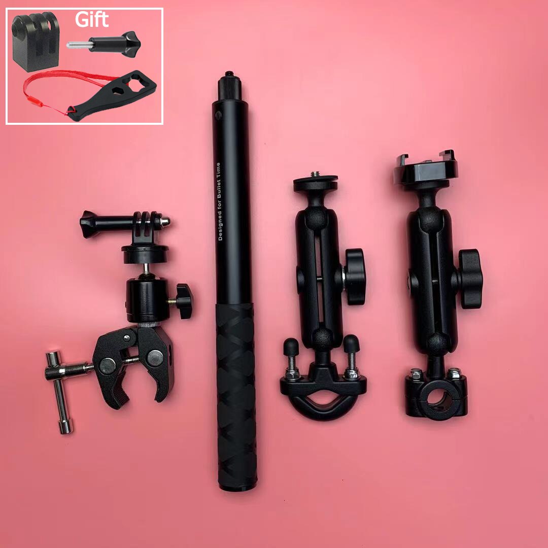 ONE X2 Motorcycle Camera Holder Handlebar Mount Bracket for GoPro DJI &amp; Insta360 One R X2 Invisible Selfie Stick Bike Clamp: option 8