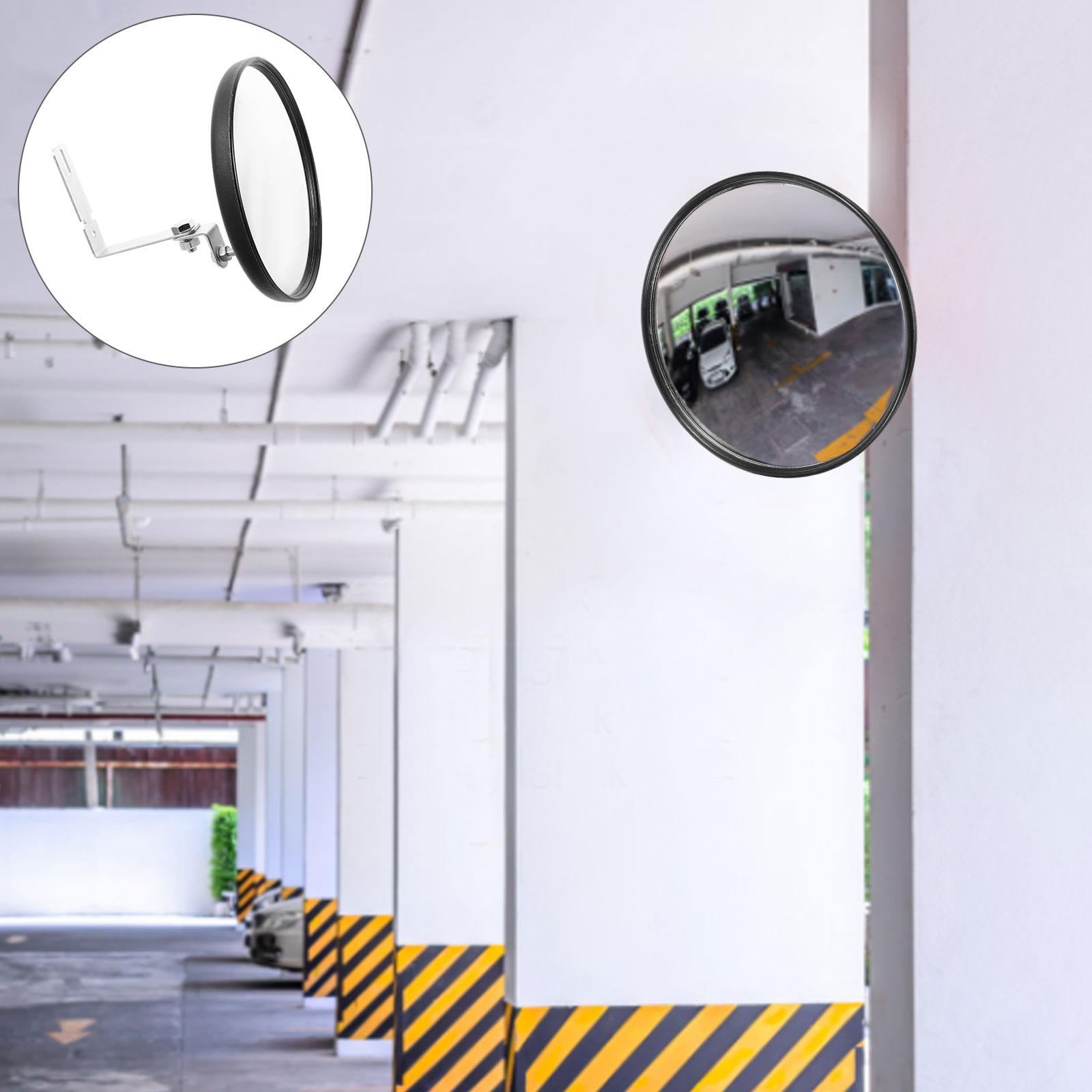 Espejo antirrobo convexo, vista gran angular de 16cm, espejos de seguridad para el tráfico, vigilancia de entrada de garaje, estacionamiento de punto ciego al aire libre