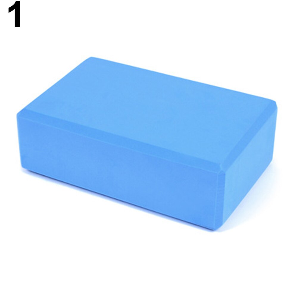 Pilates Yoga Block EVA Foaming Foam Brick Exercise Fitness Stretching Aid Gym women Yoga Blocks 5colors: Deep Blue