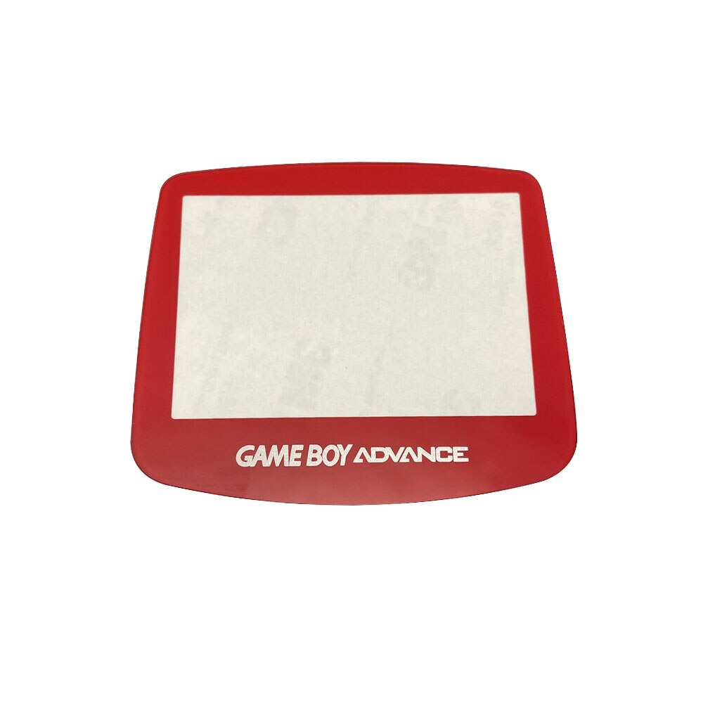 Original Größe Glas objektiv spiegel abdeckung für GAMEBOY ADVANCE GBA Bildschirm Objektiv Protector Abdeckung SFC IQUE/Schwarz Objektiv/klar 16 Farben: Red Lens