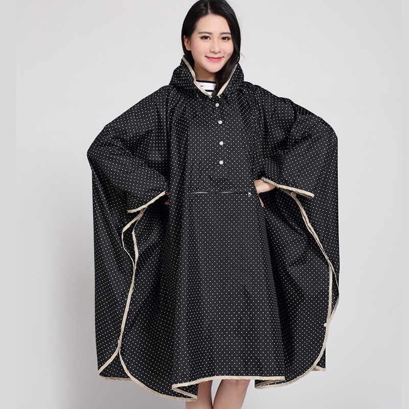 Big Size Xxl Vrouwen Ademende Regenjas Lichtgewicht Regenjas Poncho Dames Waterdichte Mantel Regenjassen Volwassenen Winddicht Regenkleding: black