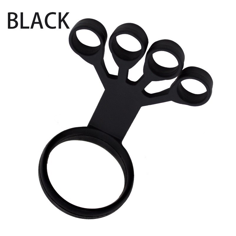 Silicone Grip Device Finger Exercise Stretcher Arthritis Hand Grip Trainer Strengthen Rehabilitation Training To Relieve Pain: Black 11LB