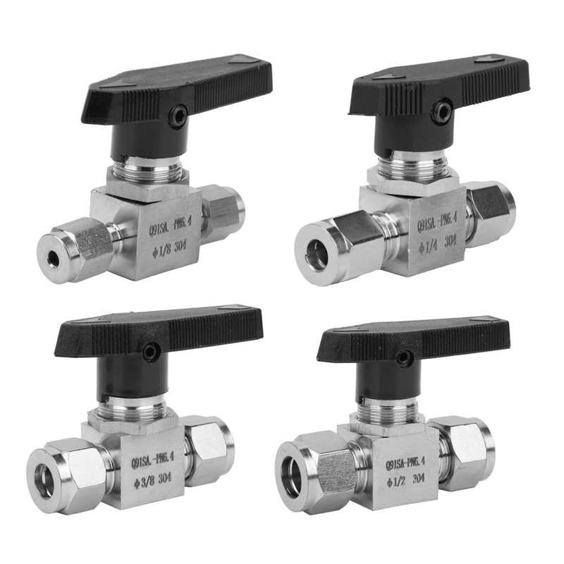 SS-44S6 Stainless Steel Valve High Pressure Needle Flow Control For Water Gas Liquid 1/8 1/4 3/8 1/2 High Pressure Ball Valve