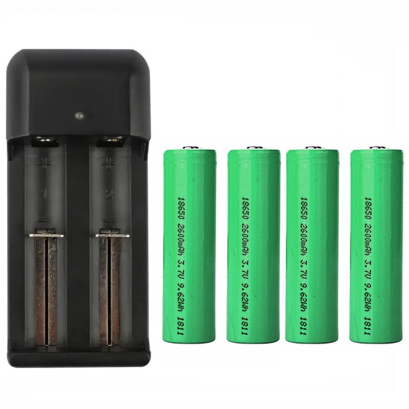 Dzwonek 18650 bateria 2 sztuk/4 sztuk 2600mAh i ładowarka do EKEN V5 V6 V7 Anytek b10 b30 b50 b60 b70 bateria dzwonek