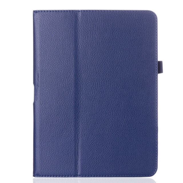 Voor samsung galaxy tab 4 10.1 inch  t530 t531 t535 sm-t530 t533 sm-t531 sm-t535 tab 4 tablethoes tablet holster leren hoes: Donkerblauw