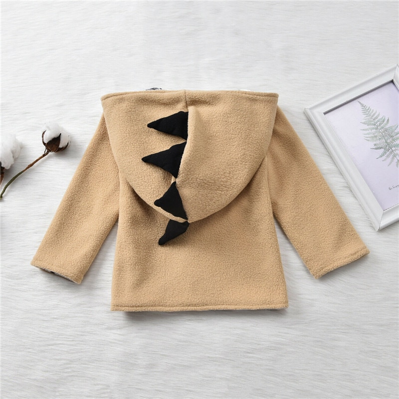 1-5 Years Baby Boys Coats Spring Autumn Clothing Toddler Kids Baby Boy Dinosaur Hooded Coat Jacket Boys Hoodies Outwear Clothes