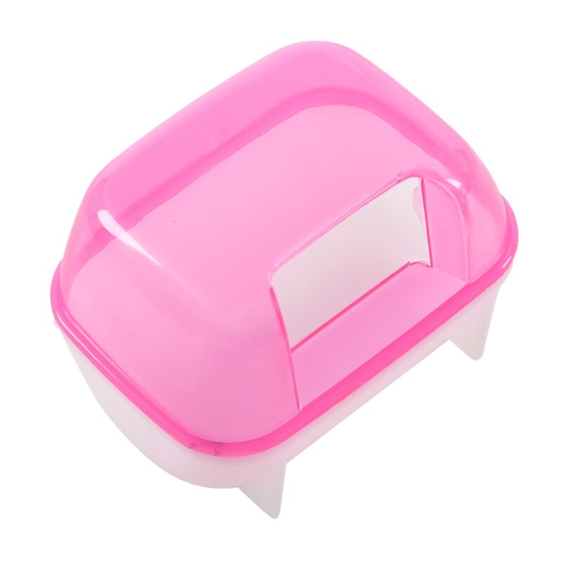 Roze witte kleine hamsters badzand kooi huisdier badkamer 10 x 7 x 7cm: Default Title