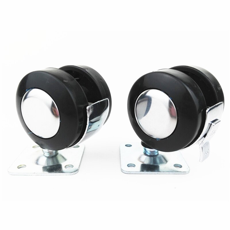 Stoel Wiel Legering Meubels Caster 2Inch Zware Swivel Castor Industriële Wielen Trolley Rubber Lock 360 Draaibaar