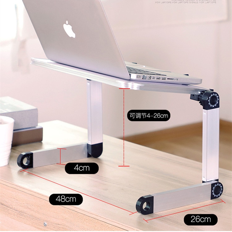 Mini kannettava tietokone teline sylissä pöytä vuodesohva taitettava säädettävä monitoiminen ergonominen korkeus 360 asteen kulma