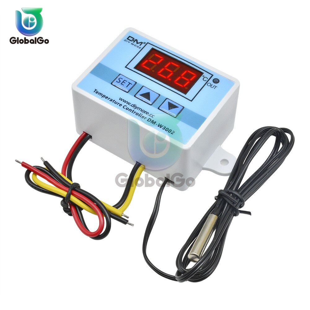 10 stuks/partij 12v 24v 220v w3002 digitale led temperatuurregelaar 10a thermostaatregelaar  w3002