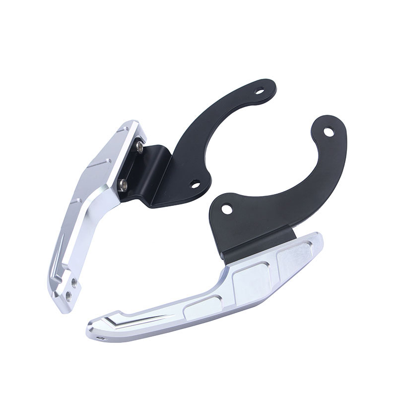 Motorcycle Tail Handrail for ZONTES ZT310R 310T CNC Personality Rear Armrest Racer Shelf handle tail fin Accessories: Double color silver