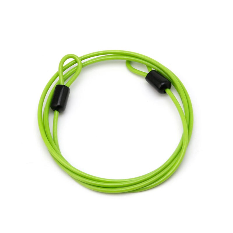 Útil candado para Cable de bicicleta de 100cm x 2mm, candado de seguridad de ciclismo, candado en U para bicicletas y Scooter de 27RD: green