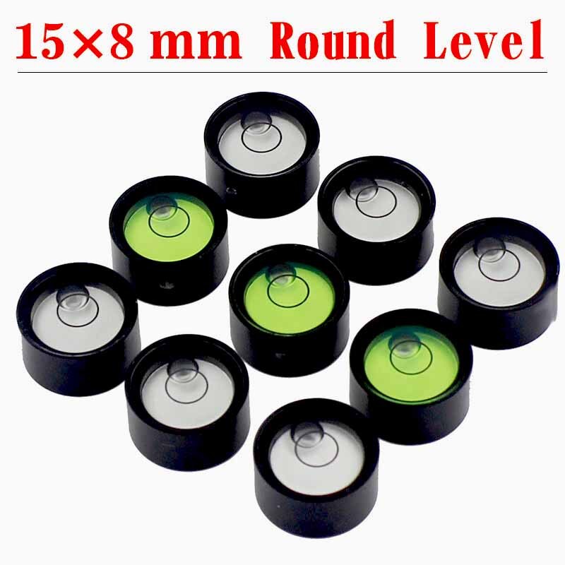 QASE 15*8 mm Round Circular Bullseye Spirit Level Bubble Bubble Leveler Measurement Instrument Magnetic Available
