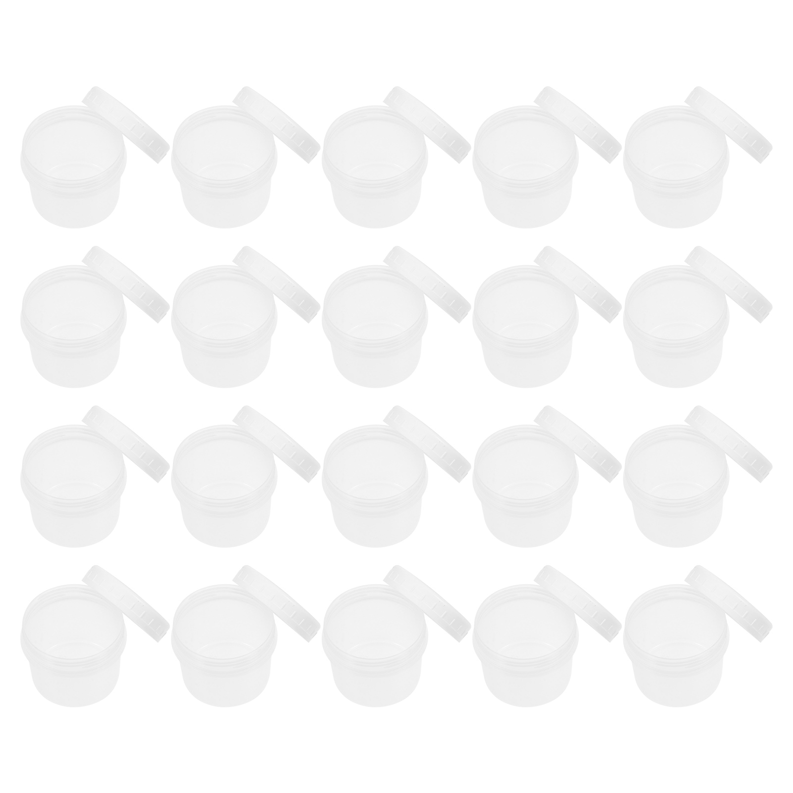 20 Set Plastic Pudding Holders Pudding Yogurt Containers Ice Cream Storage Bottles