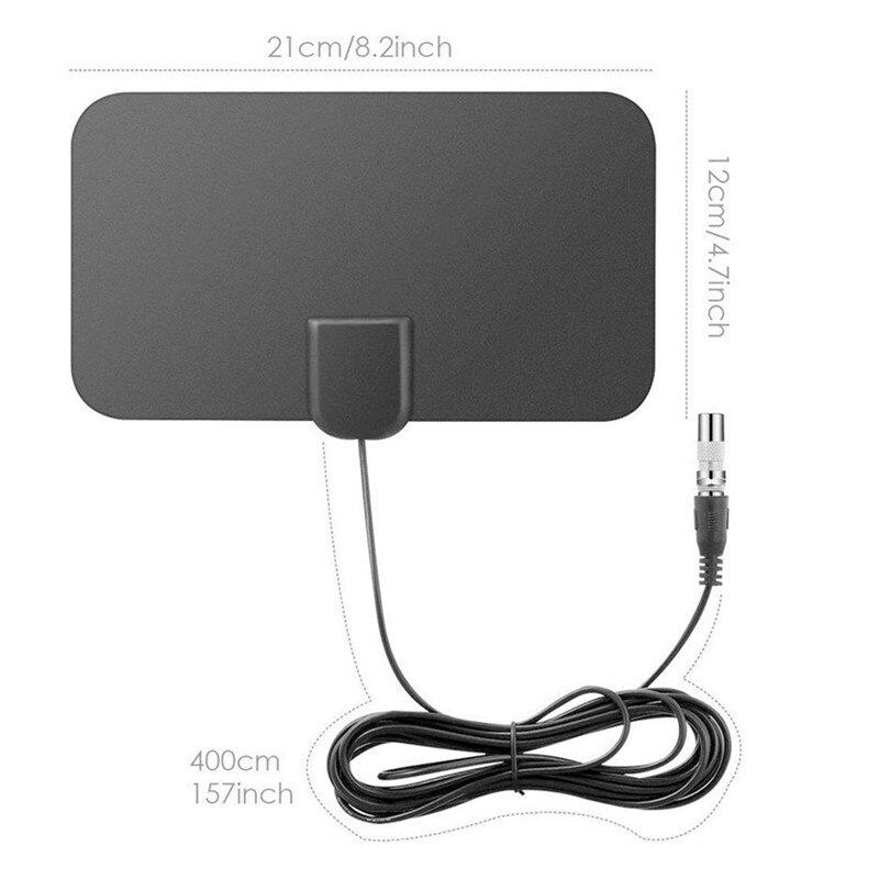 Digital Indoor Digital Freeview Range Ultra-thin Antena TV HDTV Antenna High Signal Capture Cable Signal Amplifie Antenna: 2