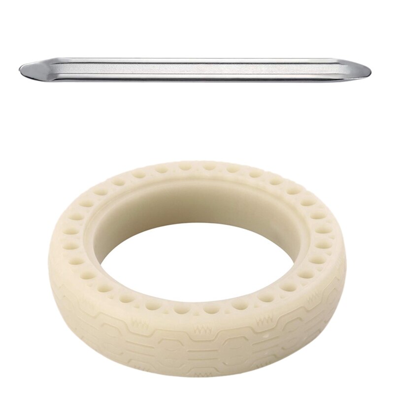 8.5-Inch Fluorescent Honeycomb Rubber Solid Tire Tubeless 1 Piece 8 1/2 For Millet M365 Electric Scooter Solid Tire: Default Title