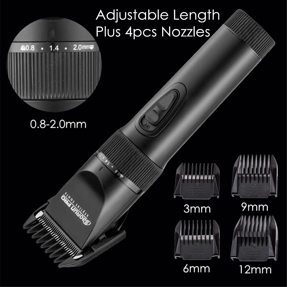 110-240V Electric Hair Clipper for Men Baby Rechargeable Beard Trimmer Cutter Hair Cutting Machine Ceramic Blade