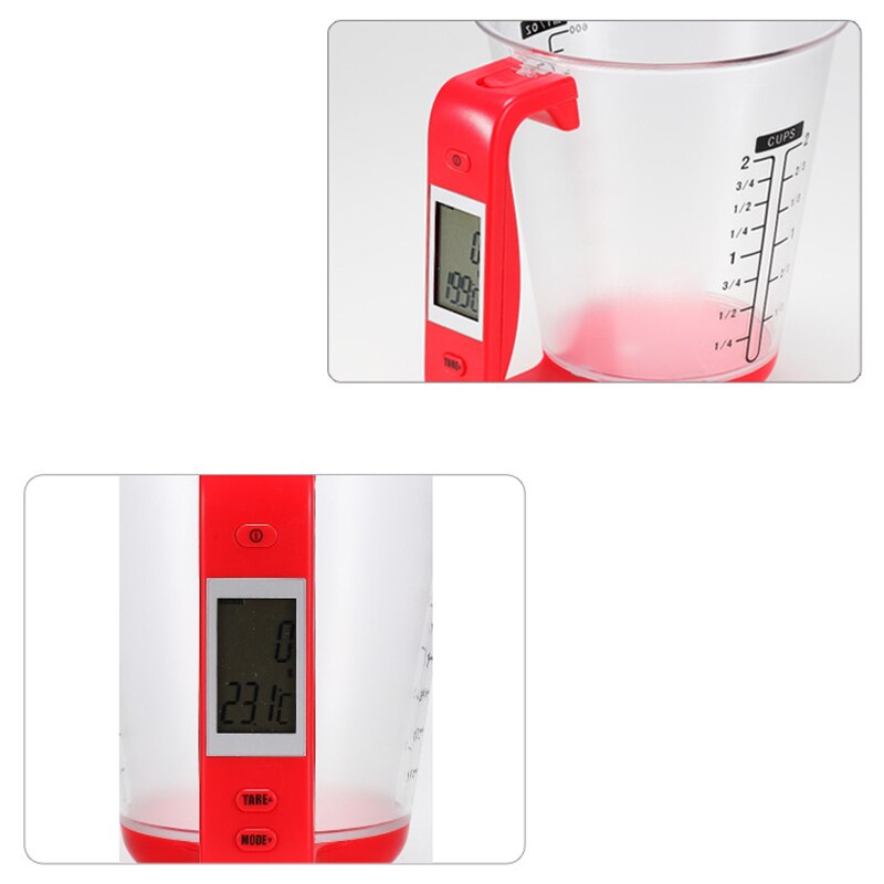 Measuring Cup Scale with LCD Display Kitchen Jug Digital Food Liquid Measure Containers Tools