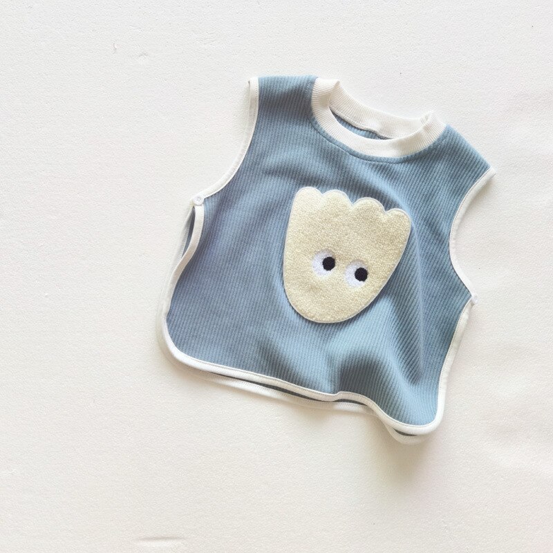 Neue Geboren Baby Jungen Ärmellose Weste Frühling Herbst Kleinkind Mädchen Spitzen Gestrickte Baumwolle Karikatur Kleidung Enfant Winter Westen 0-3T