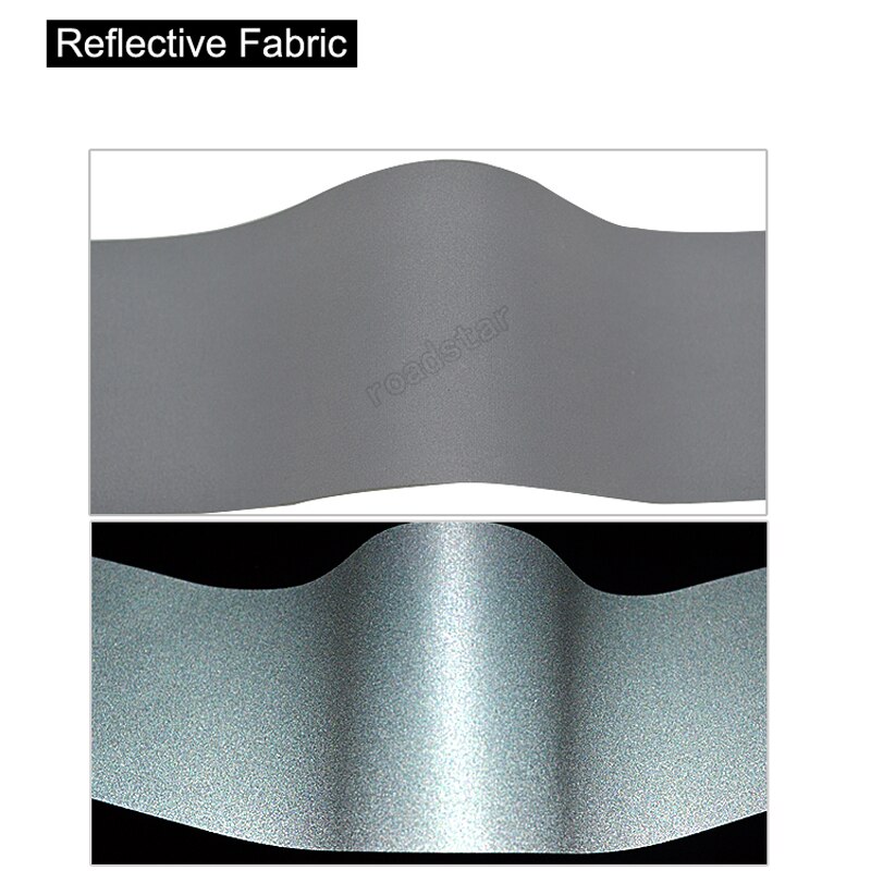 Tela reflectante T/C de reflejo gris de seguridad para coser