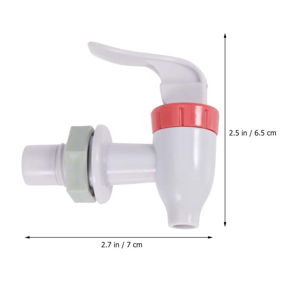 2pcs Water Dispenser Taps Kitchen Tap Water Dispenser Tap for Square Water Dispenser Nozzle (Red + Blue